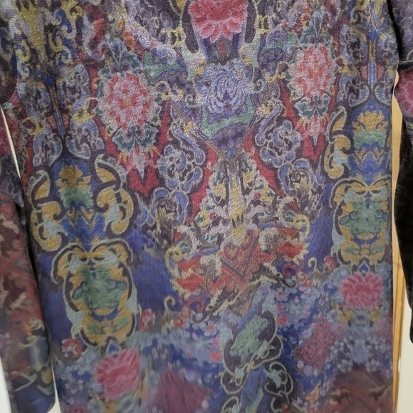 Soft Surroundings Ladies High Low Paisley Tunic - Size (S) - Excellent Condition - Picture 4 of 9